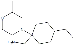 [4-ethyl-1-(2-methylmorpholin-4-yl)cyclohexyl]methylamine Structure