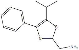 [4-phenyl-5-(propan-2-yl)-1,3-thiazol-2-yl]methanamine 구조식 이미지
