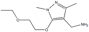 [5-(2-ethoxyethoxy)-1,3-dimethyl-1H-pyrazol-4-yl]methanamine Structure