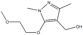 [5-(2-methoxyethoxy)-1,3-dimethyl-1H-pyrazol-4-yl]methanol Structure