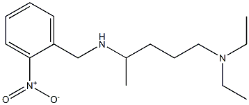 [5-(diethylamino)pentan-2-yl][(2-nitrophenyl)methyl]amine 구조식 이미지