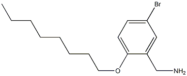 [5-bromo-2-(octyloxy)phenyl]methanamine Structure