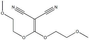 [bis(2-methoxyethoxy)methylene]malononitrile Structure