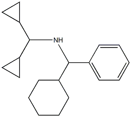 [cyclohexyl(phenyl)methyl](dicyclopropylmethyl)amine Structure