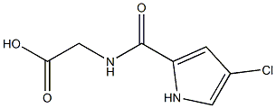 {[(4-chloro-1H-pyrrol-2-yl)carbonyl]amino}acetic acid Structure