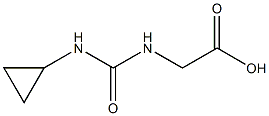 {[(cyclopropylamino)carbonyl]amino}acetic acid Structure