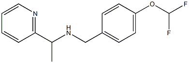 {[4-(difluoromethoxy)phenyl]methyl}[1-(pyridin-2-yl)ethyl]amine Structure