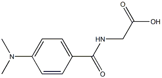 {[4-(dimethylamino)benzoyl]amino}acetic acid Structure