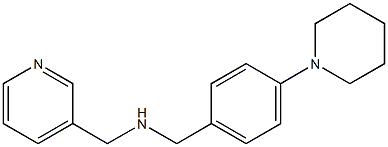 {[4-(piperidin-1-yl)phenyl]methyl}(pyridin-3-ylmethyl)amine Structure