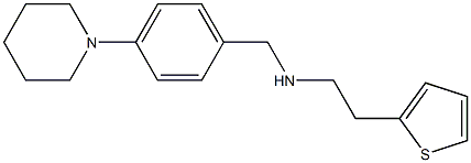 {[4-(piperidin-1-yl)phenyl]methyl}[2-(thiophen-2-yl)ethyl]amine Structure