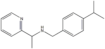 {[4-(propan-2-yl)phenyl]methyl}[1-(pyridin-2-yl)ethyl]amine Structure