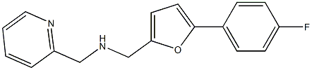 {[5-(4-fluorophenyl)furan-2-yl]methyl}(pyridin-2-ylmethyl)amine 구조식 이미지