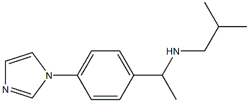 {1-[4-(1H-imidazol-1-yl)phenyl]ethyl}(2-methylpropyl)amine Structure