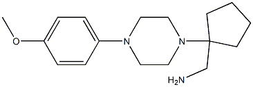 {1-[4-(4-methoxyphenyl)piperazin-1-yl]cyclopentyl}methylamine Structure