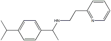 {1-[4-(propan-2-yl)phenyl]ethyl}[2-(pyridin-2-yl)ethyl]amine Structure