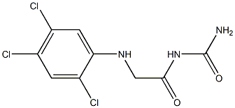 {2-[(2,4,5-trichlorophenyl)amino]acetyl}urea Structure