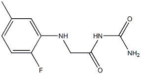 {2-[(2-fluoro-5-methylphenyl)amino]acetyl}urea 구조식 이미지