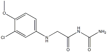 {2-[(3-chloro-4-methoxyphenyl)amino]acetyl}urea 구조식 이미지