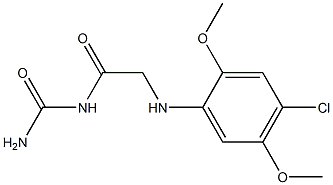 {2-[(4-chloro-2,5-dimethoxyphenyl)amino]acetyl}urea Structure