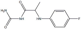 {2-[(4-fluorophenyl)amino]propanoyl}urea 구조식 이미지