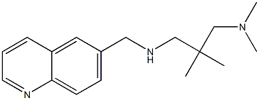 {2-[(dimethylamino)methyl]-2-methylpropyl}(quinolin-6-ylmethyl)amine 구조식 이미지