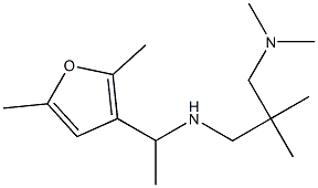 {2-[(dimethylamino)methyl]-2-methylpropyl}[1-(2,5-dimethylfuran-3-yl)ethyl]amine Structure