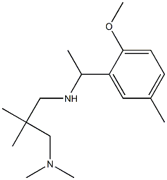 {2-[(dimethylamino)methyl]-2-methylpropyl}[1-(2-methoxy-5-methylphenyl)ethyl]amine Structure