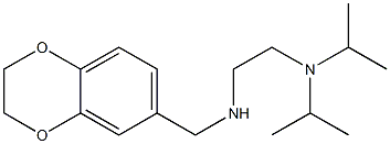 {2-[bis(propan-2-yl)amino]ethyl}(2,3-dihydro-1,4-benzodioxin-6-ylmethyl)amine 구조식 이미지