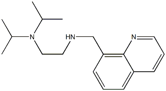 {2-[bis(propan-2-yl)amino]ethyl}(quinolin-8-ylmethyl)amine 구조식 이미지