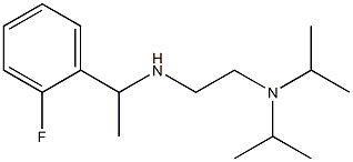 {2-[bis(propan-2-yl)amino]ethyl}[1-(2-fluorophenyl)ethyl]amine 구조식 이미지