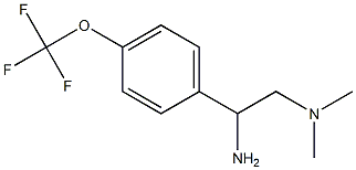 {2-amino-2-[4-(trifluoromethoxy)phenyl]ethyl}dimethylamine Structure