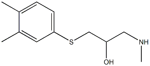 {3-[(3,4-dimethylphenyl)sulfanyl]-2-hydroxypropyl}(methyl)amine 구조식 이미지
