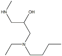 {3-[butyl(ethyl)amino]-2-hydroxypropyl}(methyl)amine Structure