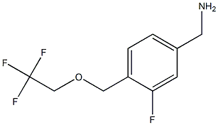 {3-fluoro-4-[(2,2,2-trifluoroethoxy)methyl]phenyl}methanamine 구조식 이미지