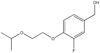 {3-fluoro-4-[2-(propan-2-yloxy)ethoxy]phenyl}methanol Structure