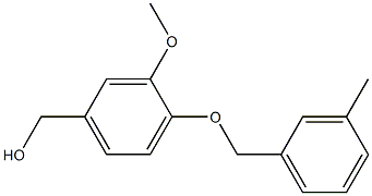 {3-methoxy-4-[(3-methylphenyl)methoxy]phenyl}methanol Structure