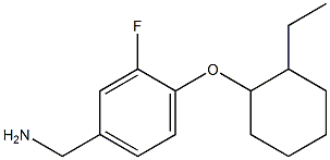 {4-[(2-ethylcyclohexyl)oxy]-3-fluorophenyl}methanamine 구조식 이미지