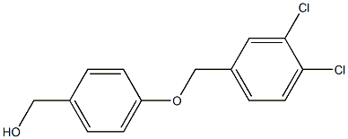 {4-[(3,4-dichlorophenyl)methoxy]phenyl}methanol Structure