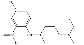 {4-[(4-chloro-2-nitrophenyl)amino]pentyl}diethylamine Structure