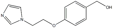 {4-[2-(1H-imidazol-1-yl)ethoxy]phenyl}methanol 구조식 이미지