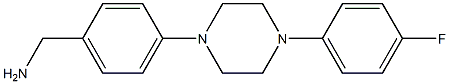 {4-[4-(4-fluorophenyl)piperazin-1-yl]phenyl}methanamine Structure