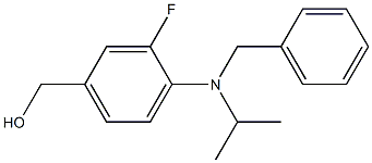 {4-[benzyl(propan-2-yl)amino]-3-fluorophenyl}methanol Structure