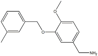 {4-methoxy-3-[(3-methylphenyl)methoxy]phenyl}methanamine 구조식 이미지