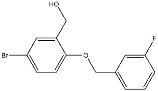 {5-bromo-2-[(3-fluorophenyl)methoxy]phenyl}methanol Structure
