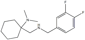 1-({[(3,4-difluorophenyl)methyl]amino}methyl)-N,N-dimethylcyclohexan-1-amine 구조식 이미지