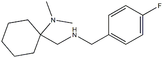 1-({[(4-fluorophenyl)methyl]amino}methyl)-N,N-dimethylcyclohexan-1-amine Structure