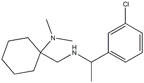 1-({[1-(3-chlorophenyl)ethyl]amino}methyl)-N,N-dimethylcyclohexan-1-amine Structure