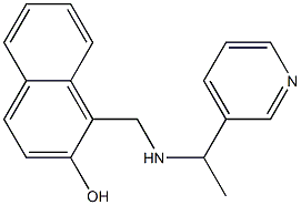 1-({[1-(pyridin-3-yl)ethyl]amino}methyl)naphthalen-2-ol Structure