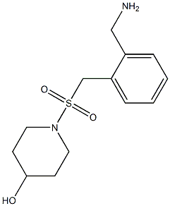 1-({[2-(aminomethyl)phenyl]methane}sulfonyl)piperidin-4-ol Structure