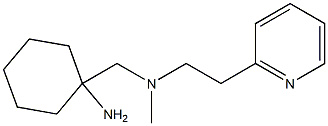 1-({methyl[2-(pyridin-2-yl)ethyl]amino}methyl)cyclohexan-1-amine 구조식 이미지